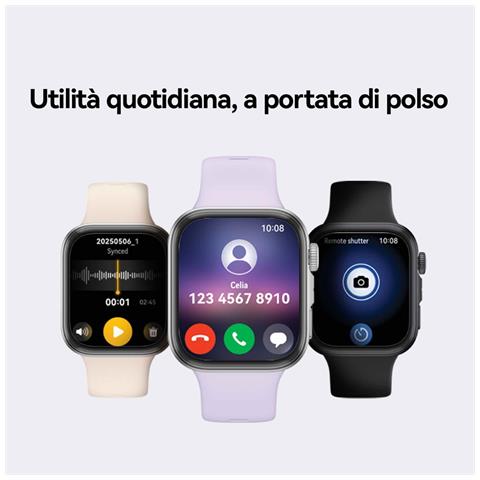 WATCH FIT 4, cassa in alluminio e cinturino bianco. Fino a 10 giorni di autonomia e compatibile con iOS e Android. - Foto 12