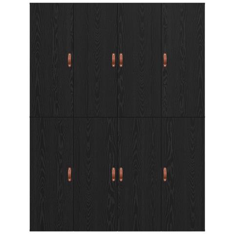 Struttura Letto con Contenitore in Rovere Nero 140x200 cm - Foto 9