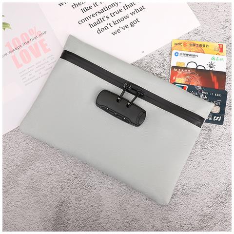 Borsa Antifurto Con Lucchetto A Combinazione Grey - Foto 5