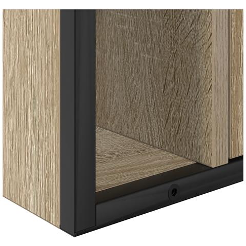 Set di mobili da bagno 3 pezzi Rovere Sonoma in legno ingegnerizzato - Foto 9