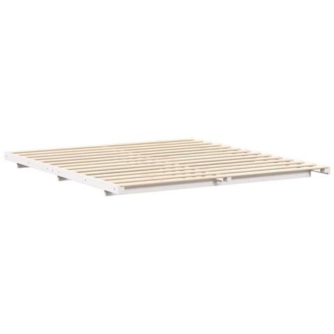 Struttura letto a terra Bianco 180 x 220 cm - Foto 1