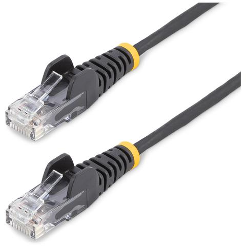 Cavo Ethernet CAT6 Nero da 7m; Patch UTP con Plug RJ45 Antigroviglio e Rilievi di Trazione, Cavo Lan Slim in Rame Puro 28AWG, Sottoposto a test Fluke - Foto 1
