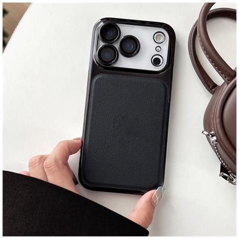 Custodia Protettiva Nera In Pc+pu Compatibile Con Iphone 17 Air - Antiurto, Antigraffio, Anti-impronta - Foto 2