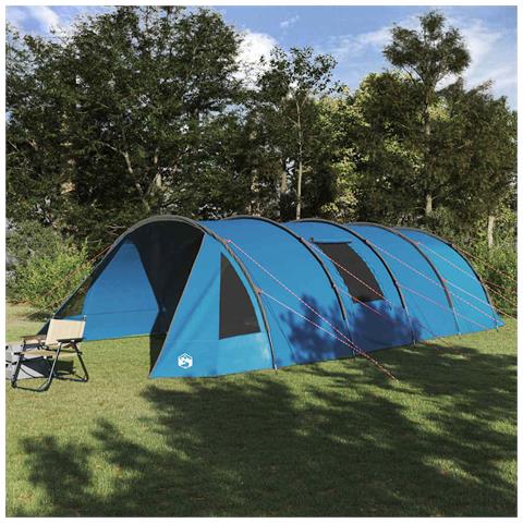 Tenda a tunnel con tetto Blu e Grigio 778 x 356 x 210 cm - Foto 2
