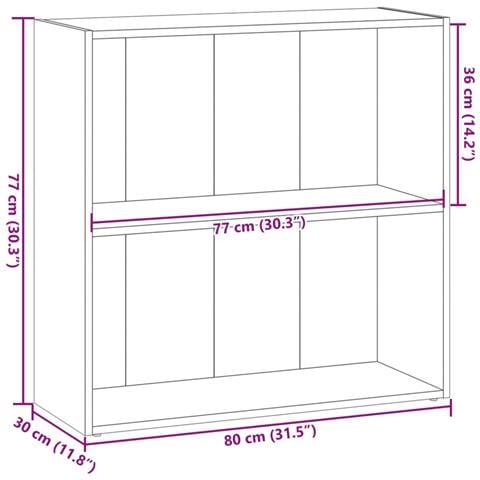Libreria Rovere Artigianale 80x30x77 cm in Legno Multistrato - Foto 9