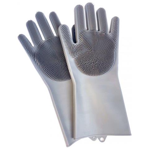 Guanti per lavastoviglie in silicone E-6274 con sporgenze a spazzola - Foto 2