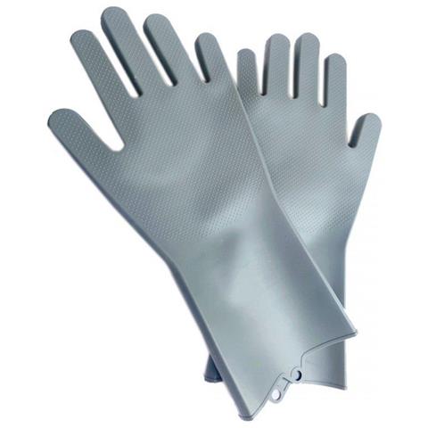 Guanti per lavastoviglie in silicone E-6274 con sporgenze a spazzola - Foto 3