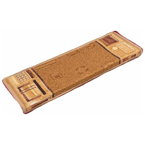 Tappetini per Scale Autoadesivi 5 pz 65x21x4 cm Beige - Foto 2
