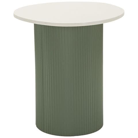 Tavolino Vkh1121-verde-marmo Artificiale-40x42x45 Cm - Foto 1