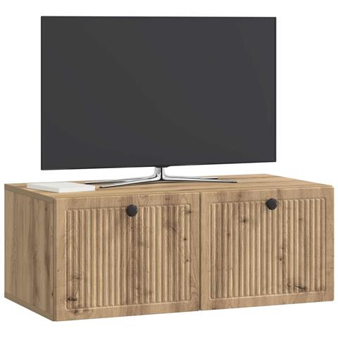 Mobile Porta TV da Muro Rovere Artigianale 78,5 x 41 x 30 cm - Foto 2