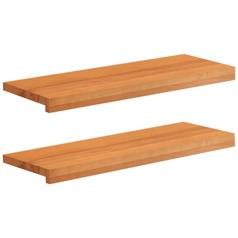 Tappeti per scale 2 pz 80 x 25 x 2 cm Marrone Chiaro - Foto 1