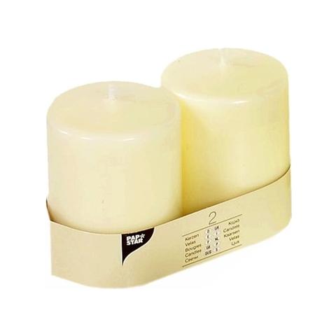 Set di 2 Moccoli Colore Avorio - Foto 1