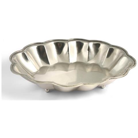 Vassoio Ottone Sheffield Ovale 28x21 Arredo Tavola Tessili - Foto 1