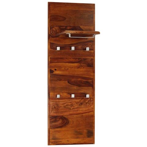 Appendiabiti In Legno Massello Di Sheesham 118x40 Cm - Foto 10