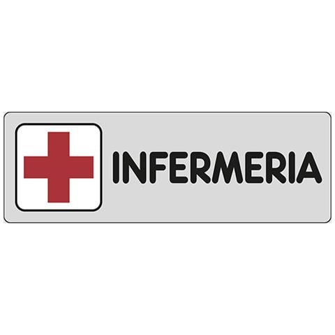 Adesivo Infermeria Luoghi Pubblici Scuole 15cmx5cm - Foto 1