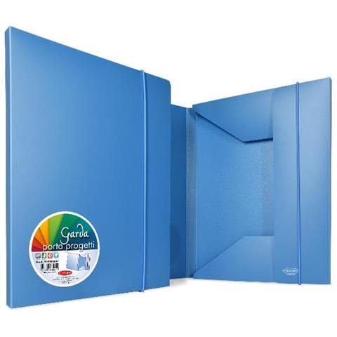 ver Garda 20 Cartellina 3 Lembi In Pp Con Elastico 265x350 Mm Dorso 2 Cm Azzurro - Foto 1