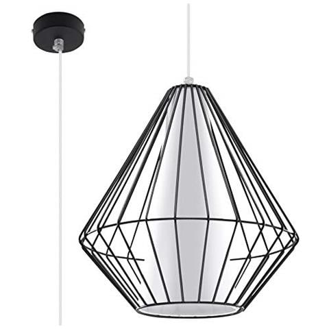 Demi - Lampadario In Acciaio, Colore: Nero / bianco - Foto 1