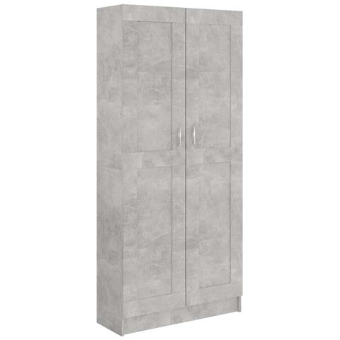 Libreria Grigio Cemento 82,5x30,5x185,5 cm in Legno Multistrato - Foto 1