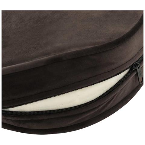 Divano per Cani Marrone 48x48x32 cm in Peluche e Similpelle - Foto 2