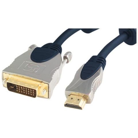 SP77483 cavo e adattatore video 3 m HDMI tipo A (Standard) DVI-D Blu - Foto 1
