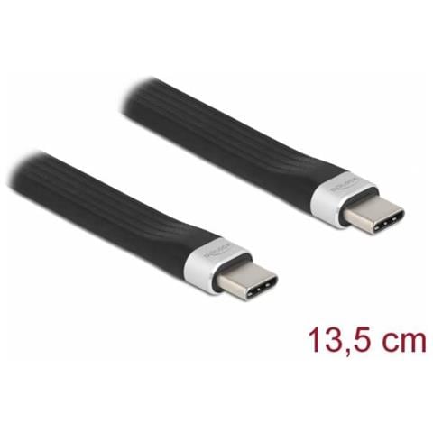 85770 Cavo Usb 0,135 M Usb 3.2 Gen 2 (3.1 Gen 2) Usb C Nero - Foto 1
