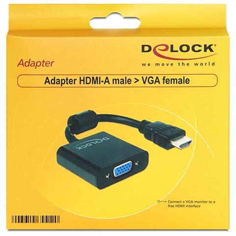 65512 HDMI-A VGA Nero cavo di interfaccia e adattatore - Foto 1
