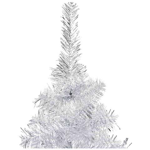 Set Albero Natale Artificiale LED e Palline Argento 150 cm PET - Foto 10