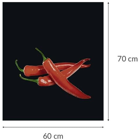 Piano Cottura In Vetro Hot Peperoni, 60 X 70 Cm - Foto 4