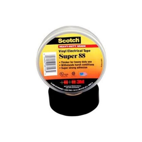 Nastro Isolante Elettrico PVC Scotch Super 88 Nero 19mm x 20m - Foto 1