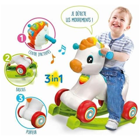 Cavallo A Dondolo Clementoni Rocking Horse And Wheels (fr) - Foto 6