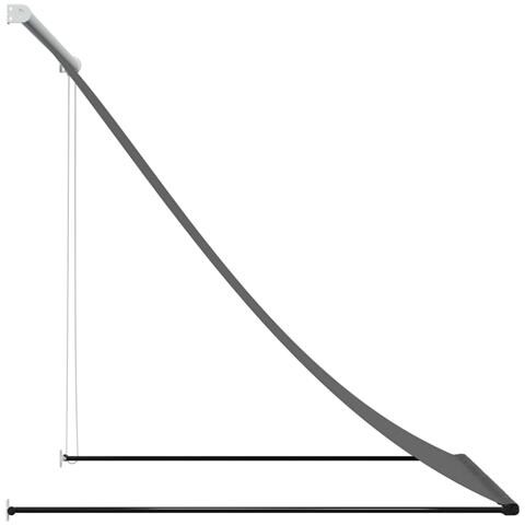 Tenda Da Sole Retrattile Antracite 100x150 Cm Tessuto E Acciaio - Foto 8