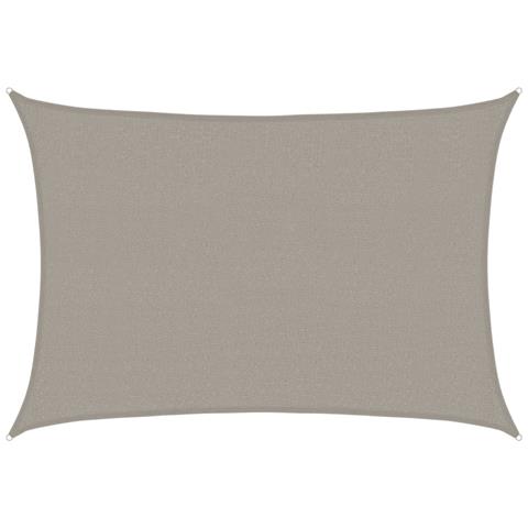 Vela Parasole 160 G /m Rettangolare Grigio Chiaro 2,5x3,5m Hdpe - Foto 1