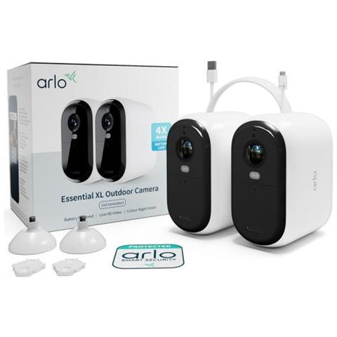 Essential Telecamera Di Sorveglianza Per Esterni Xl, Set Da 2 - Foto 1