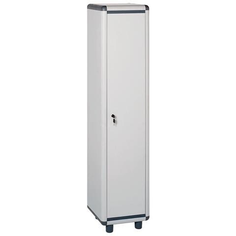 Armadietto Spogliatoio In Resina 1 Anta Chiudibile A Chiave Con Appendi Abiti E Ripiano Inferiore Sporco Pulito Garofalo - Foto 4