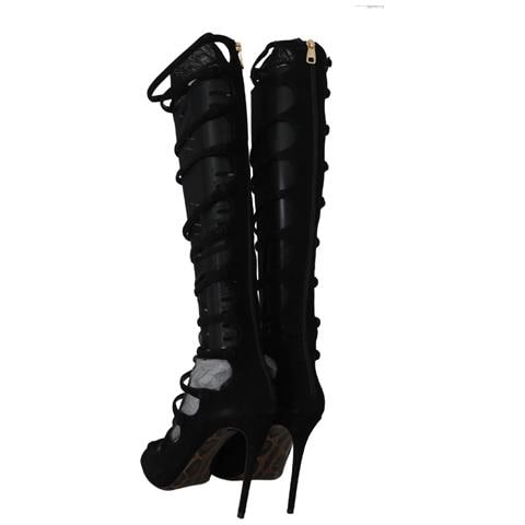 Cinghie Elastiche In Pelle Scamosciata Nera - Eu39/us8.5 - Foto 5