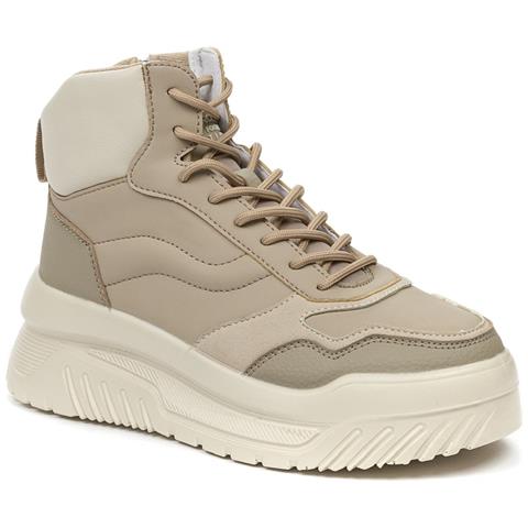 Leisure Trainers Beige Sneakers Pelle Scarpe Donna Beige Eu 37, 448138/08-04 - Foto 1