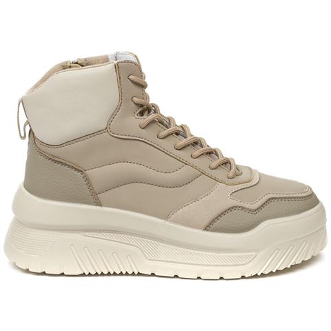 Leisure Trainers Beige Sneakers Pelle Scarpe Donna Beige Eu 37, 448138/08-04 - Foto 2