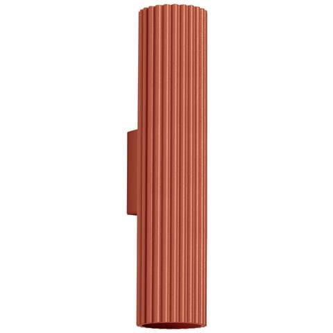 Lampada Da Parete Karbon 30 Rosso Ocra Sl. 1634 - Minimalista Lampada Da Parete Ocra Rossa 30x6.5x8.5 Cm - Foto 1