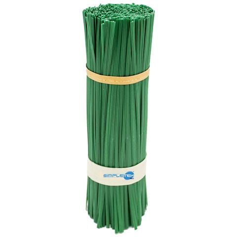 1000 X Fascette In Plastica 20cm Con Filo Alluminio Rilega Cavi Legatutto Filo | Legacci | Verdi - Foto 1