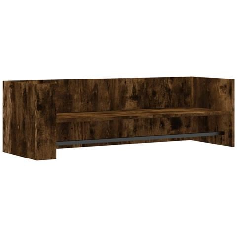 Mensola A Muro Rovere Fumo 100x35x30,5 Cm Legno Multistrato - Foto 2