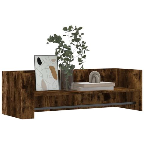 Mensola A Muro Rovere Fumo 100x35x30,5 Cm Legno Multistrato - Foto 3