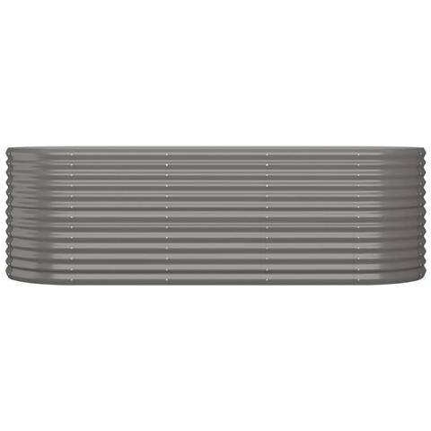 Letto Giardino Acciaio Verniciato A Polvere 224x80x68 Cm Grigio - Foto 2