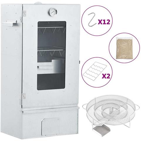 Forno Affumicatore BBQ Generatore Fumo Freddo Acciaio Zincato - Foto 1