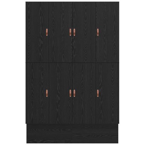 Struttura Letto con Contenitore in Rovere Nero 150x200 cm - Foto 9