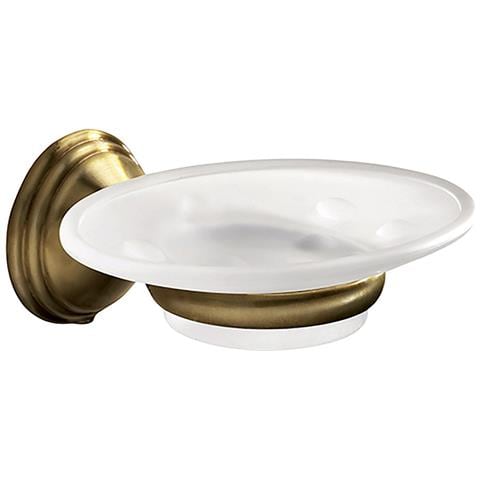 Portasapone Da Muro In Acciaio Inox E Cromall 7511 Serie Romance Bronzo - Foto 1