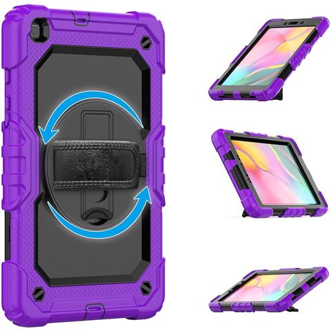 Custodia Per Samsung Galaxy Tab A7 Lite 8,7"" Con Tracolla Viola - Foto 4