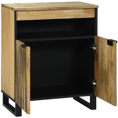 Mobile Bar 60x33.5x75 cm in Legno Massello di Mango - Foto 2