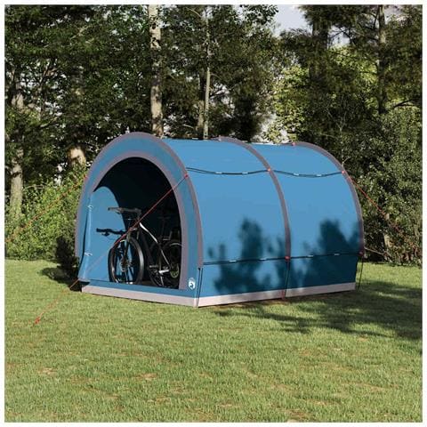 Tenda porta biciclette con tetto Blu 256 x 222 x 182 cm - Foto 2