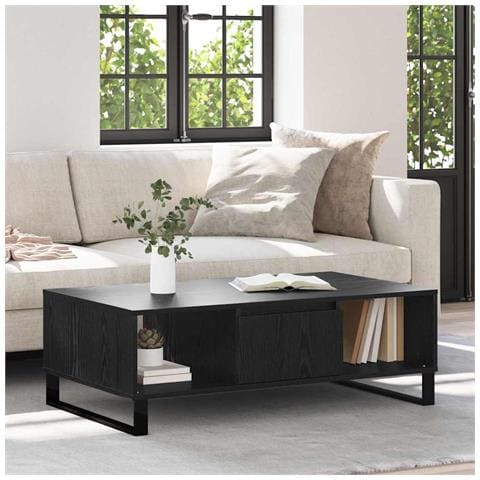 Tavolino da salotto Rovere Nero 104 x 60 x 35 cm - Foto 2