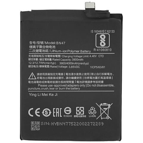 Oem Batteria Testata Ricambio Pari Originale Bn47 Per Xiaomi Redmi 6 - Redmi 6 Pro - Mi A2 Lite - Foto 1